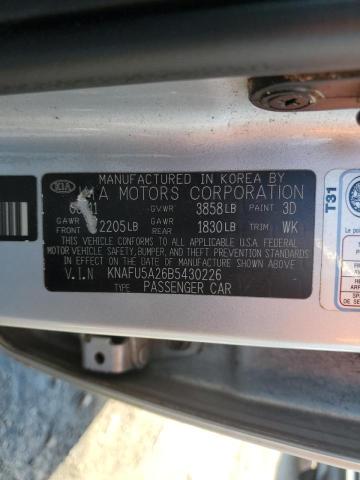Photo 10 from auction – 2011 KIA FORTE EX with VIN KNAFU5A26B5430226