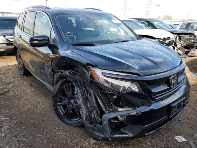 HONDA PILOT SE 2021 with VIN 5FNYF6H2XMB099282 - Photo from auction