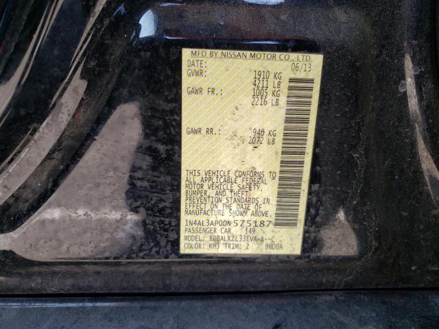 Photo 10 from auction – 2013 NISSAN ALTIMA 2.5 with VIN 1N4AL3AP0DN575187