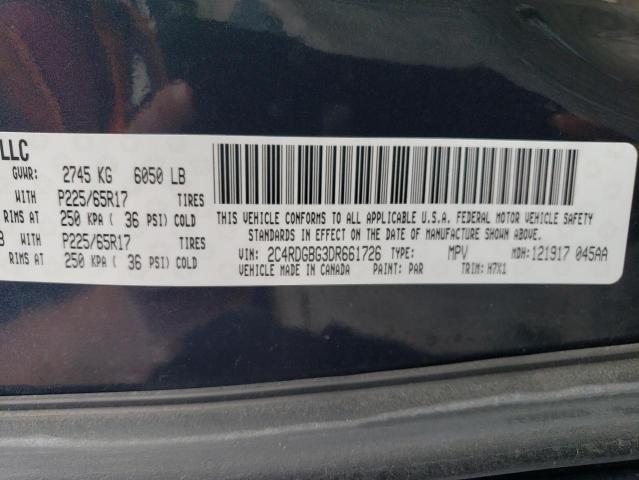 Photo 10 from auction – 2013 DODGE GRAND CARA with VIN 2C4RDGBG3DR661726