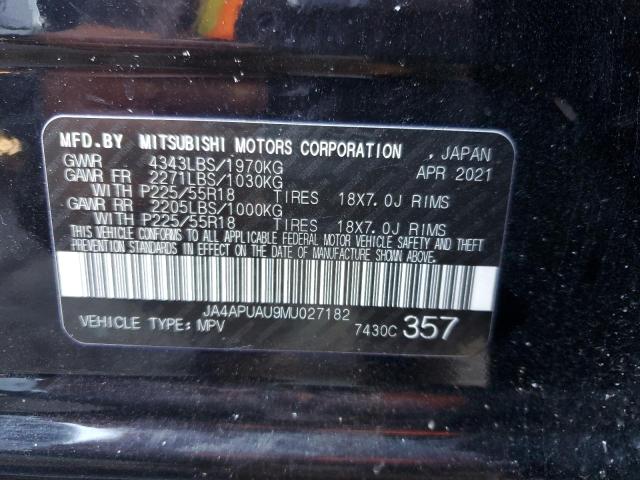 Photo 10 from auction – 2021 MITSUBISHI OUTLANDER with VIN JA4APUAU9MU027182