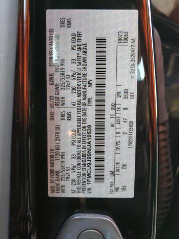 Photo 10 from auction – 2022 FORD ESCAPE TIT with VIN 1FMCU9J99NUA10539