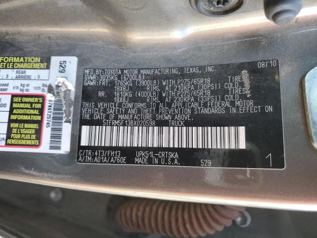 Photo 10 from auction – 2011 TOYOTA TUNDRA DOU with VIN 5TFRM5F13BX020598