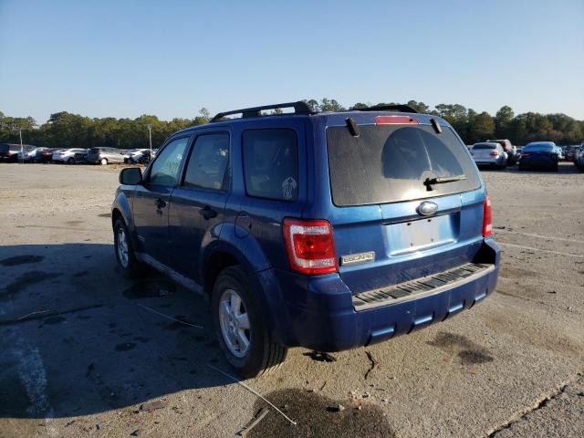 Photo 3 from auction – 2008 FORD ESCAPE XLT with VIN 1FMCU03Z78KA60252