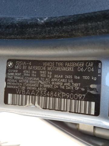 Photo 10 from auction – 2004 BMW 325 IS SUL with VIN WBAAZ33484KP90097