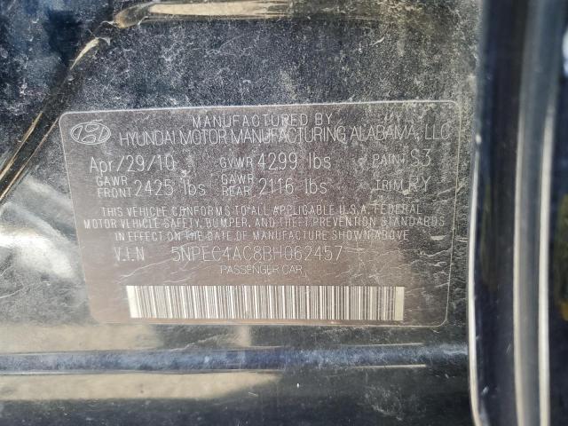 Photo 10 from auction – 2011 HYUNDAI SONATA SE with VIN 5NPEC4AC8BH062457