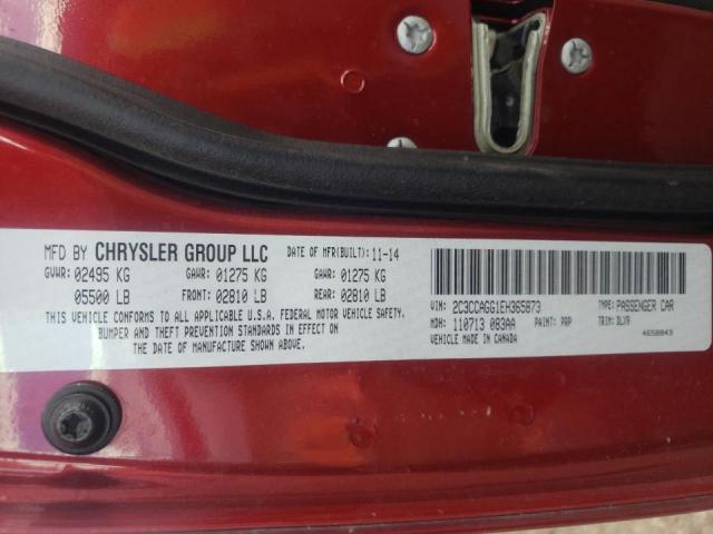 Photo 10 from auction – 2014 CHRYSLER 300 S with VIN 2C3CCAGG1EH365873