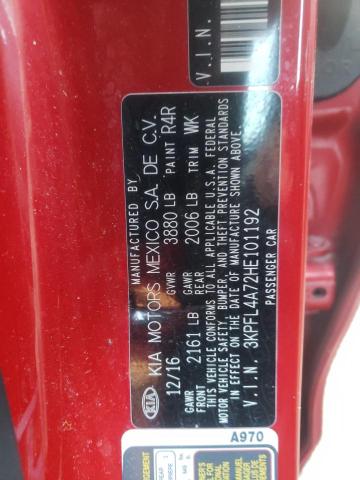 Photo 10 from auction – 2017 KIA FORTE LX with VIN 3KPFL4A72HE101192