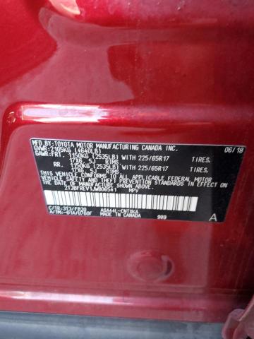Photo 10 from auction – 2018 TOYOTA RAV4 LE with VIN 2T3BFREV1JW806541