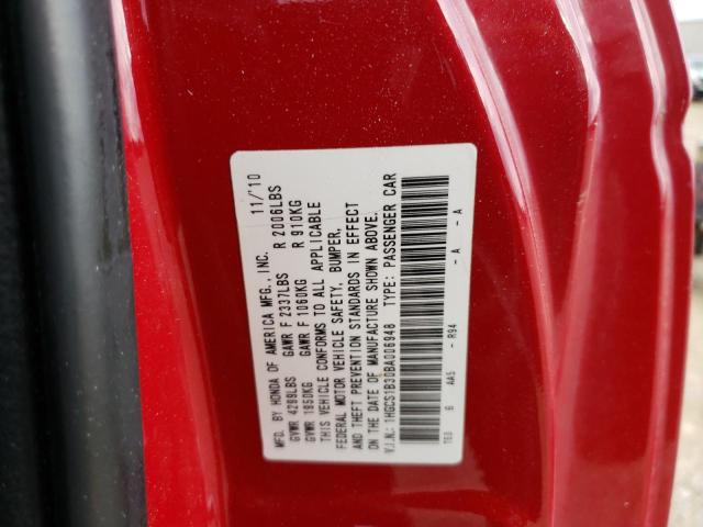 Photo 10 from auction – 2011 HONDA ACCORD LX- with VIN 1HGCS1B30BA006948
