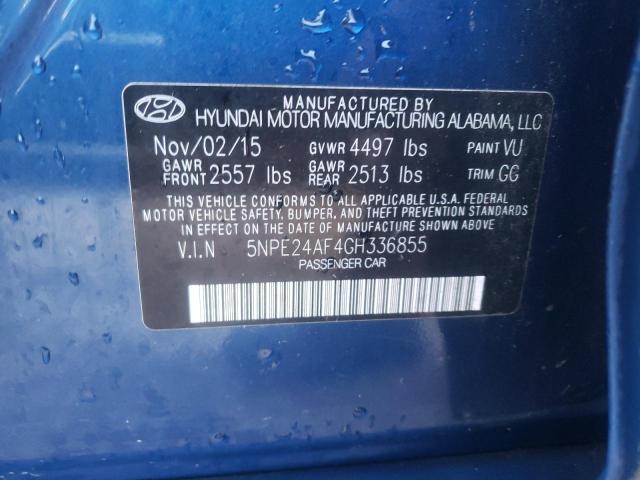 Photo 10 from auction – 2016 HYUNDAI SONATA SE with VIN 5NPE24AF4GH336855
