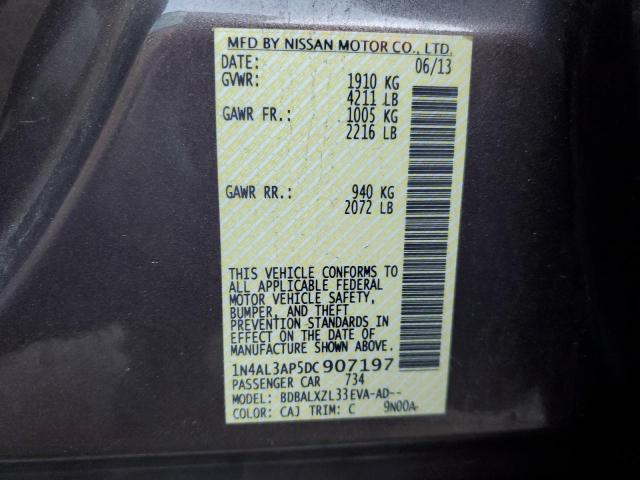 Photo 10 from auction – 2013 NISSAN ALTIMA 2.5 with VIN 1N4AL3AP5DC907197