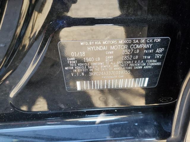Photo 10 from auction – 2018 HYUNDAI ACCENT SE with VIN 3KPC24A33JE019755