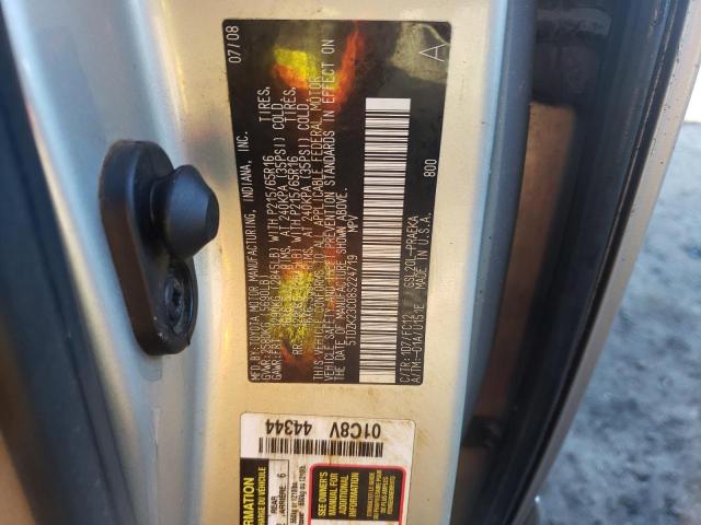 Photo 10 from auction – 2008 TOYOTA SIENNA CE with VIN 5TDZK23C08S224719