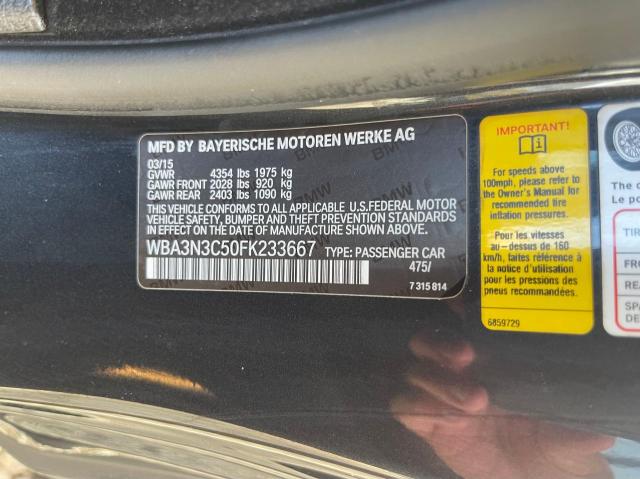 Photo 10 from auction – 2015 BMW 428 I with VIN WBA3N3C50FK233667