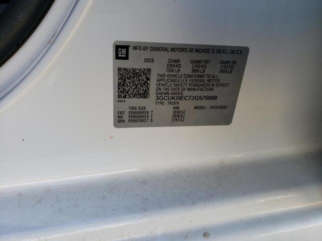 Photo 10 from auction – 2018 CHEVROLET SILVERADO with VIN 3GCUKREC7JG575969
