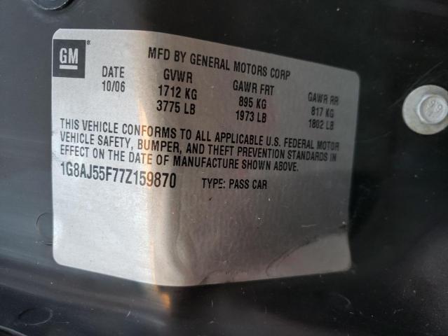 Photo 10 from auction – 2007 SATURN ION LEVEL with VIN 1G8AJ55F77Z159870