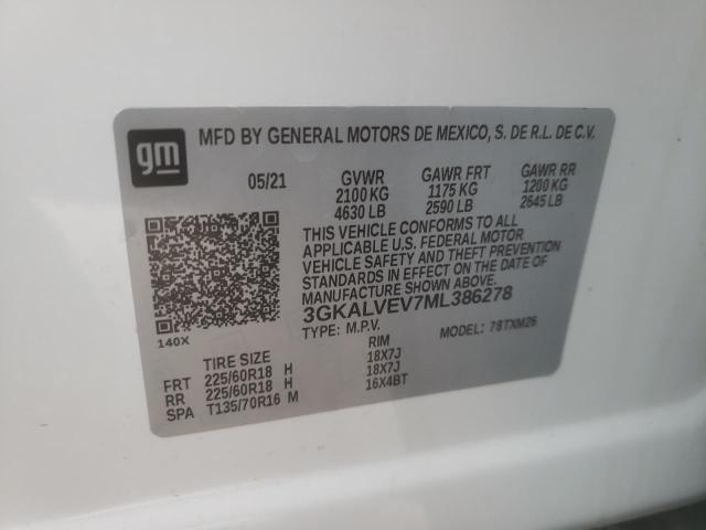 Photo 10 from auction – 2021 GMC TERRAIN SL with VIN 3GKALVEV7ML386278