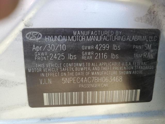 Photo 10 from auction – 2011 HYUNDAI SONATA SE with VIN 5NPEC4AC7BH063468