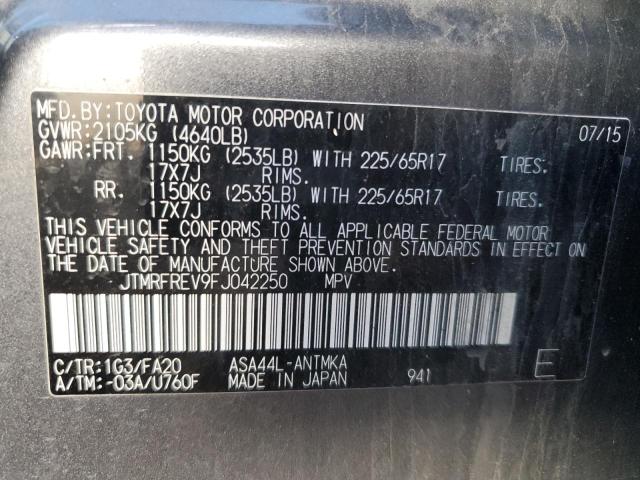 Photo 10 from auction – 2015 TOYOTA RAV4 XLE with VIN JTMRFREV9FJ042250