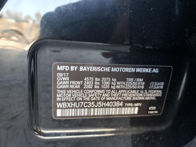 Photo 10 from auction – 2018 BMW X1 SDRIVE2 with VIN WBXHU7C35J5H40384
