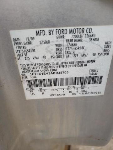 Foto 10 de la subasta – 2010 FORD F150 SUPER con VIN 1FTFX1EV3AKB45703
