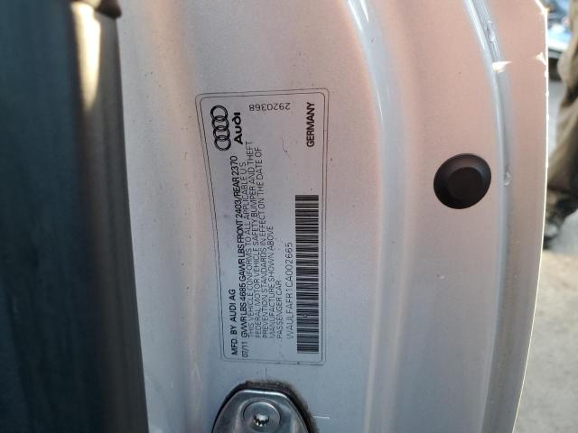 Photo 10 from auction – 2012 AUDI A5 PREMIUM with VIN WAULFAFR1CA002665