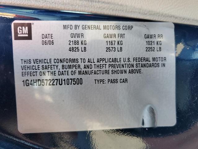 Photo 10 from auction – 2007 BUICK LUCERNE CX with VIN 1G4HD57227U107500