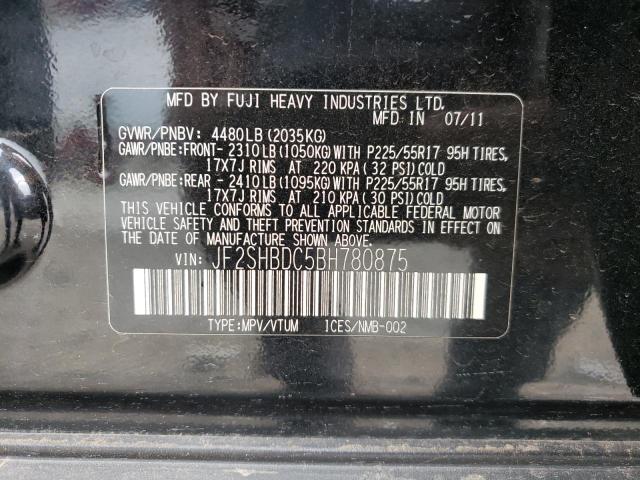 Photo 10 from auction – 2011 SUBARU FORESTER 2 with VIN JF2SHBDC5BH780875