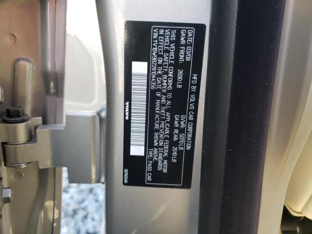 Photo 10 from auction – 2008 VOLVO V70 3.2 with VIN YV1BW982281044356