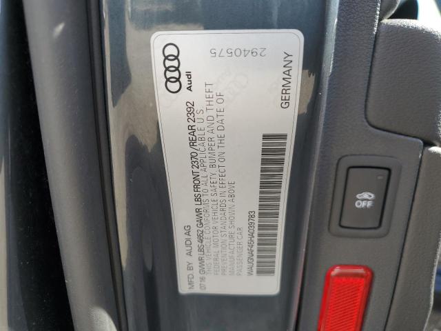 Foto 10 de la subasta – 2017 AUDI A4 PREMIUM con VIN WAUGNAF45HA039783