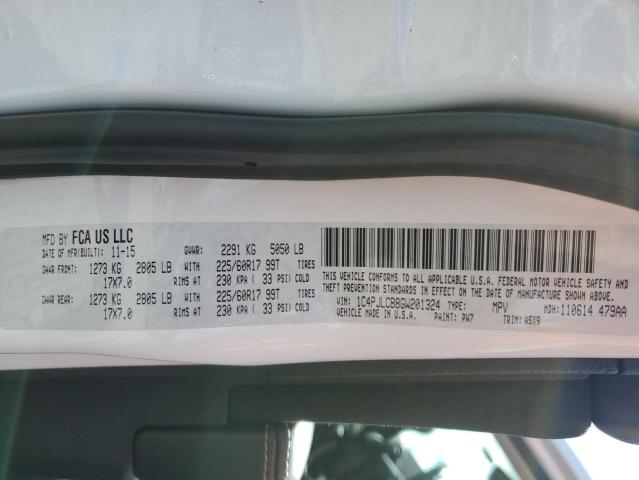 Photo 10 from auction – 2016 JEEP CHEROKEE L with VIN 1C4PJLCB8GW201324
