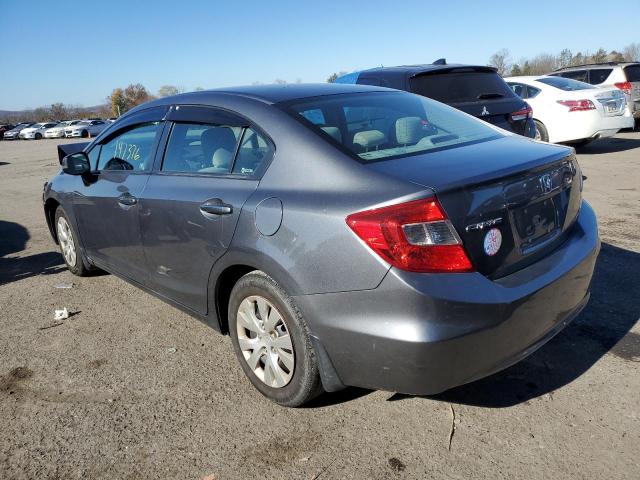 Photo 3 from auction – 2012 HONDA CIVIC LX with VIN 19XFB2F51CE359274