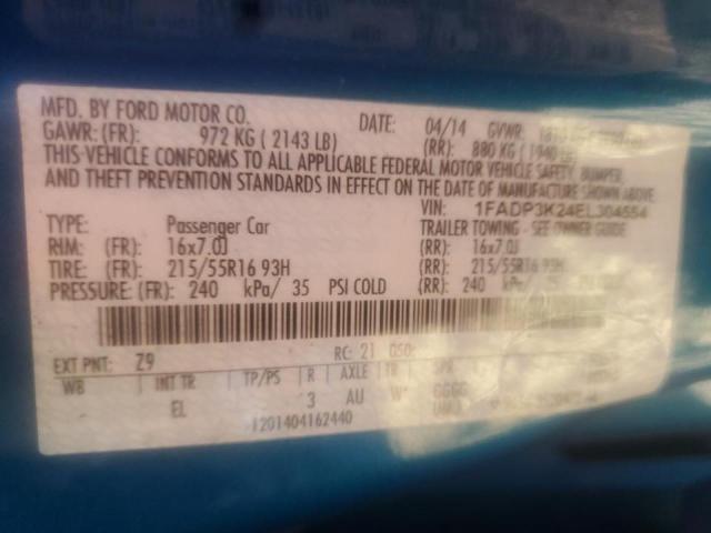 Photo 10 from auction – 2014 FORD FOCUS SE with VIN 1FADP3K24EL304554