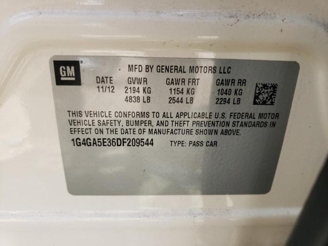 Photo 10 from auction – 2013 BUICK LACROSSE with VIN 1G4GA5E36DF209544