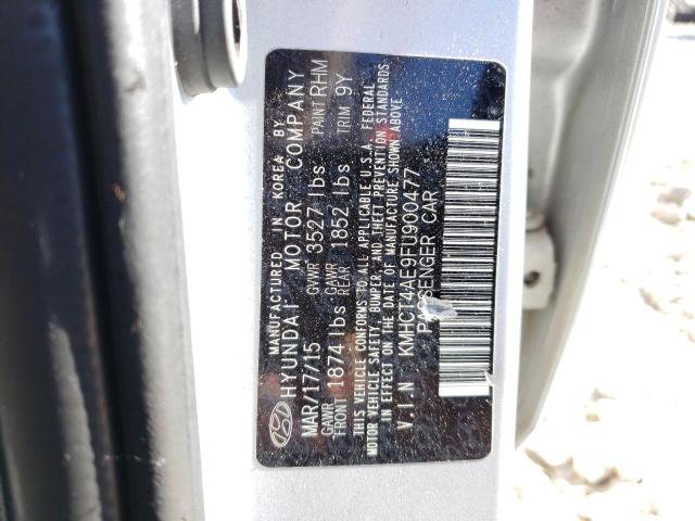 Photo 10 from auction – 2015 HYUNDAI ACCENT GLS with VIN KMHCT4AE9FU900477