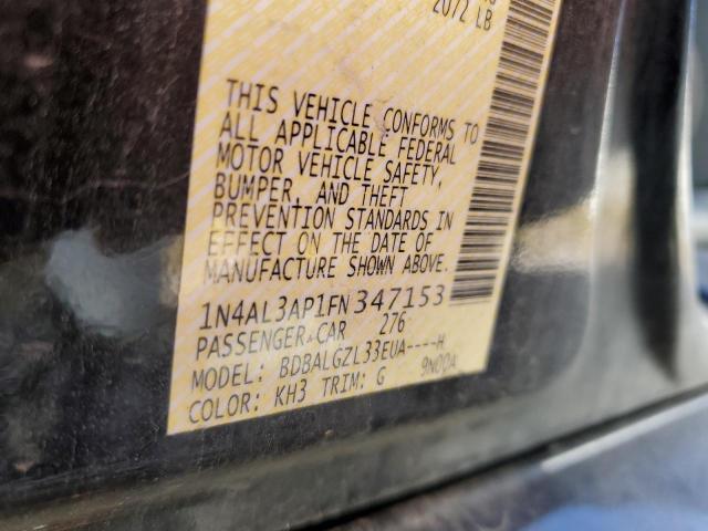 Photo 10 from auction – 2015 NISSAN ALTIMA 2.5 with VIN 1N4AL3AP1FN347153