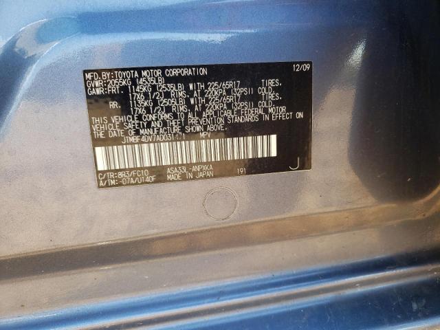 Photo 10 from auction – 2010 TOYOTA RAV4 with VIN JTMBF4DV7AD031471