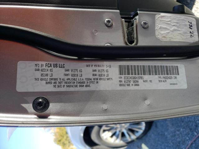 Photo 10 from auction – 2016 CHRYSLER 300C with VIN 2C3CCAEG8GH197851