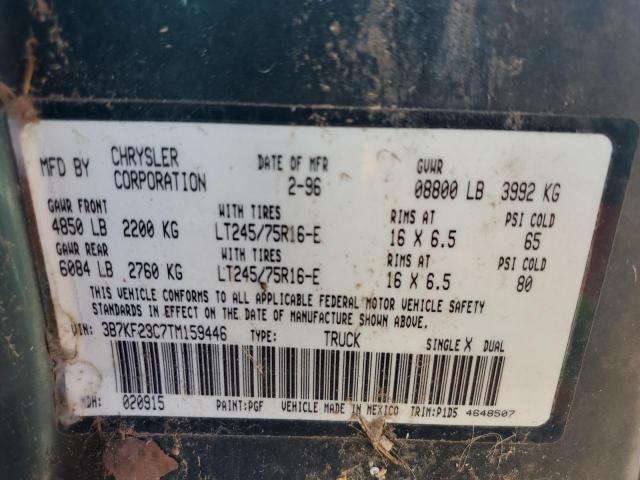 Photo 10 from auction – 1996 DODGE RAM 2500 with VIN 3B7KF23C7TM159446