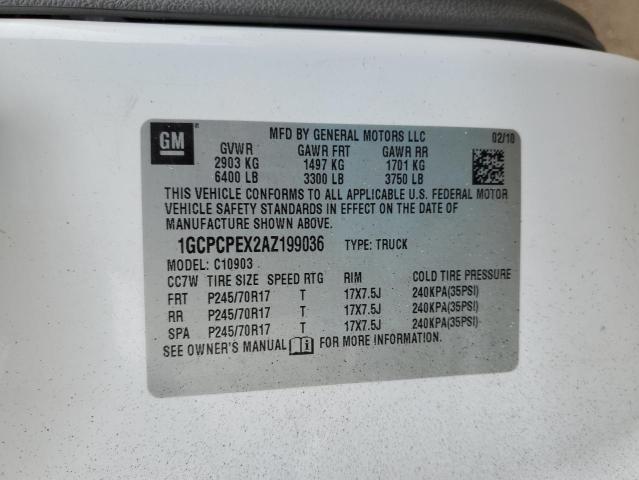 صورة رقم 10 من المزاد - 2010 CHEVROLET SILVERADO مع VIN 1GCPCPEX2AZ199036