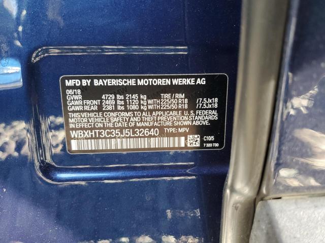 Photo 10 from auction – 2018 BMW X1 XDRIVE2 with VIN WBXHT3C35J5L32640