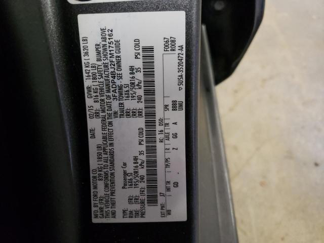 Photo 10 from auction – 2015 FORD FIESTA SE with VIN 3FADP4BJ2FM175162