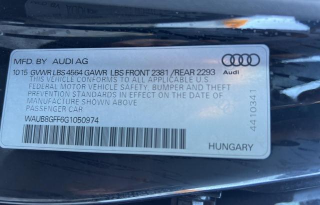Photo 10 from auction – 2016 AUDI A3 PREMIUM with VIN WAUB8GFF6G1050974