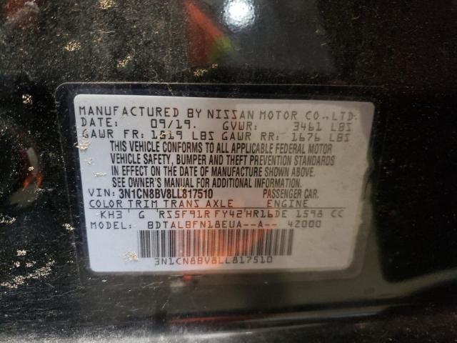 Photo 10 from auction – 2020 NISSAN VERSA S with VIN 3N1CN8BV8LL817510