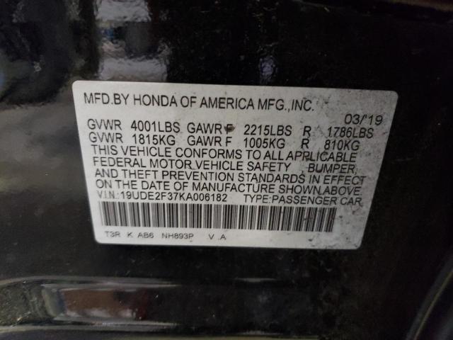 Photo 10 from auction – 2019 ACURA ILX with VIN 19UDE2F37KA006182