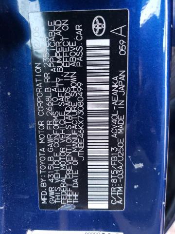Photo 10 from auction – 2007 TOYOTA CAMRY CE with VIN JTNBE46KX73080499