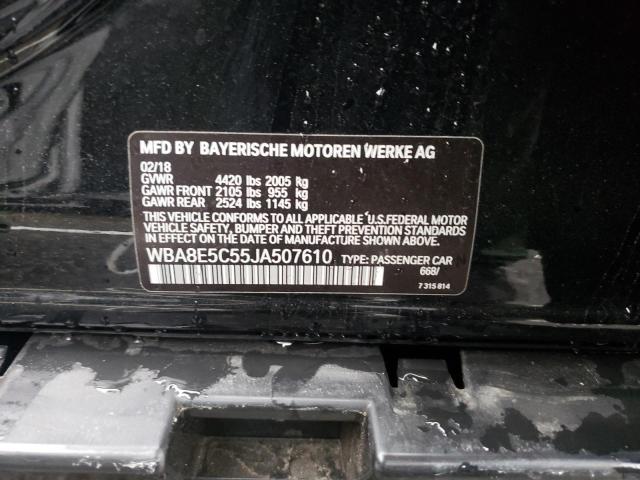 Photo 10 from auction – 2018 BMW 328 D with VIN WBA8E5C55JA507610