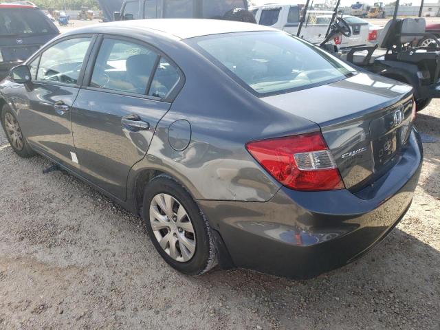 Photo 3 from auction – 2012 HONDA CIVIC LX with VIN 19XFB2F51CE106021