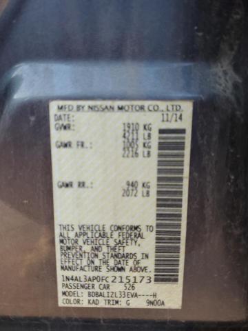 Photo 10 from auction – 2015 NISSAN ALTIMA 2.5 with VIN 1N4AL3AP0FC215173